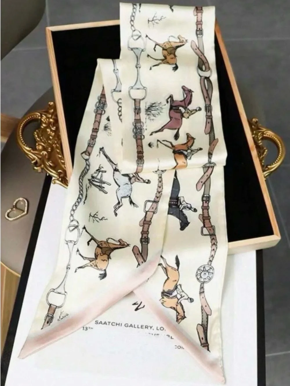 Equestrian Silk Scarf